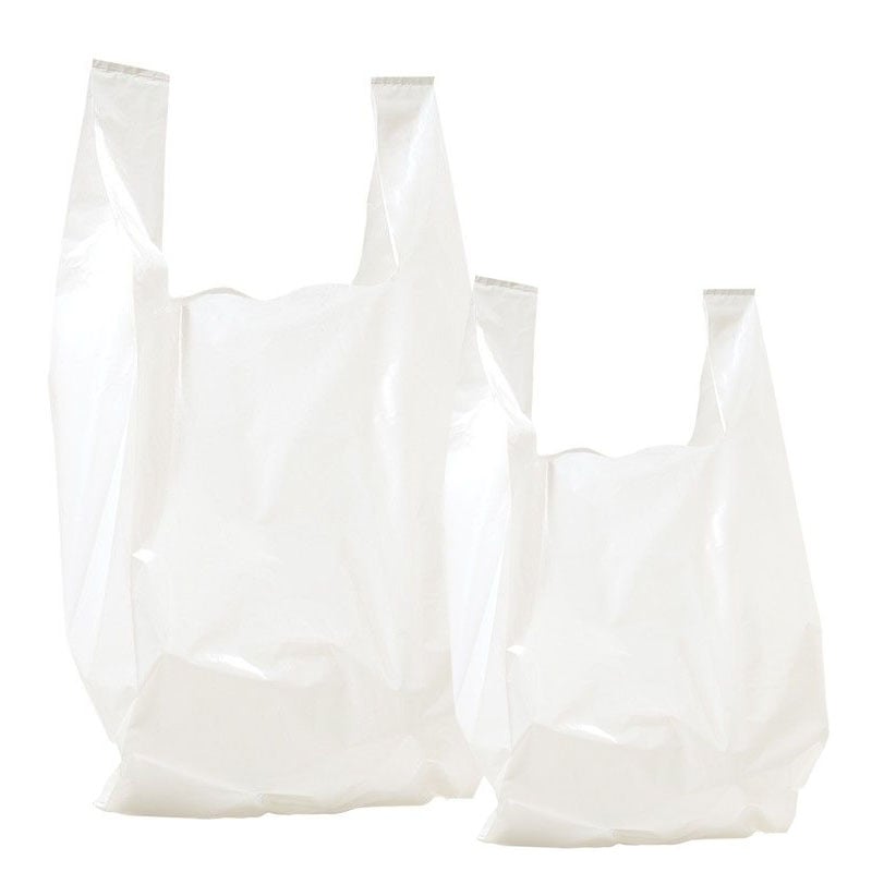 Plastposer med bærehåndtak