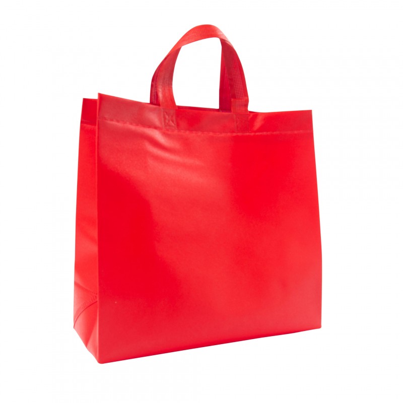 Bærenett shopper non-woven rød
