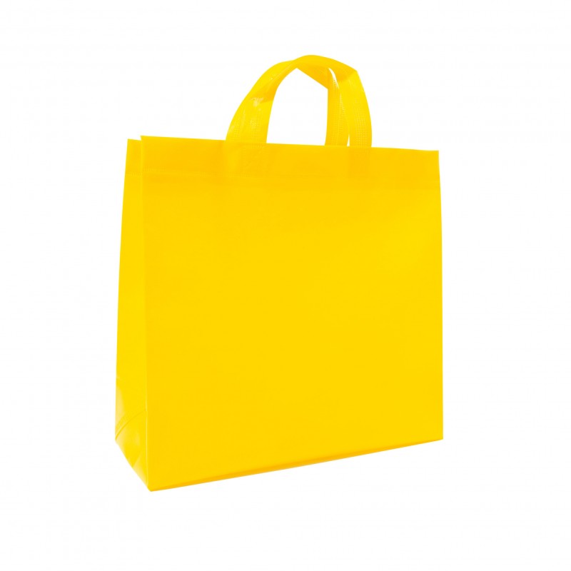 Bærenett shopper non-woven gul