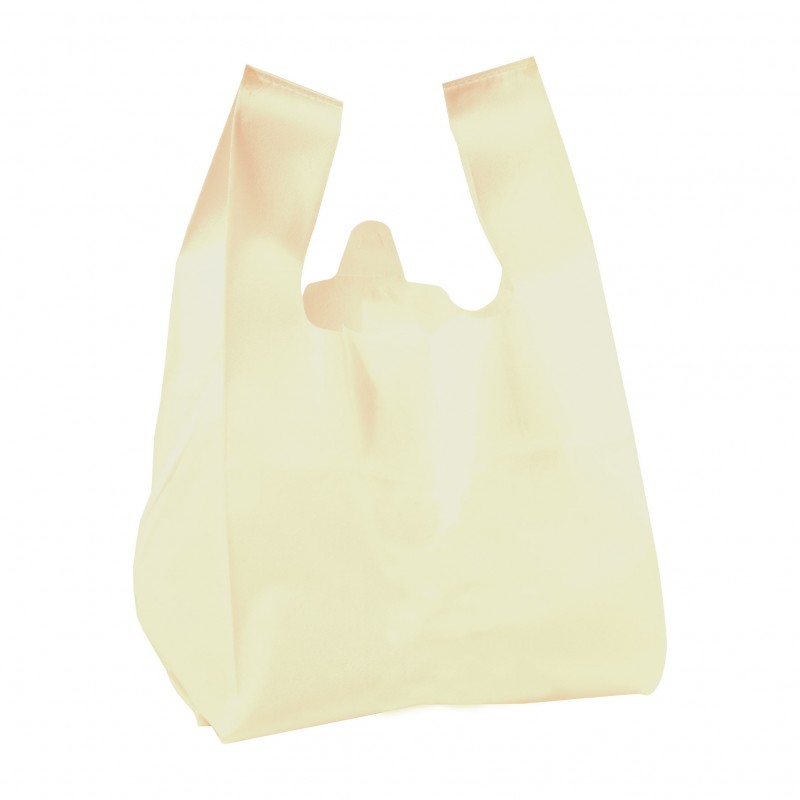 Hengeselbærepose non-woven cream