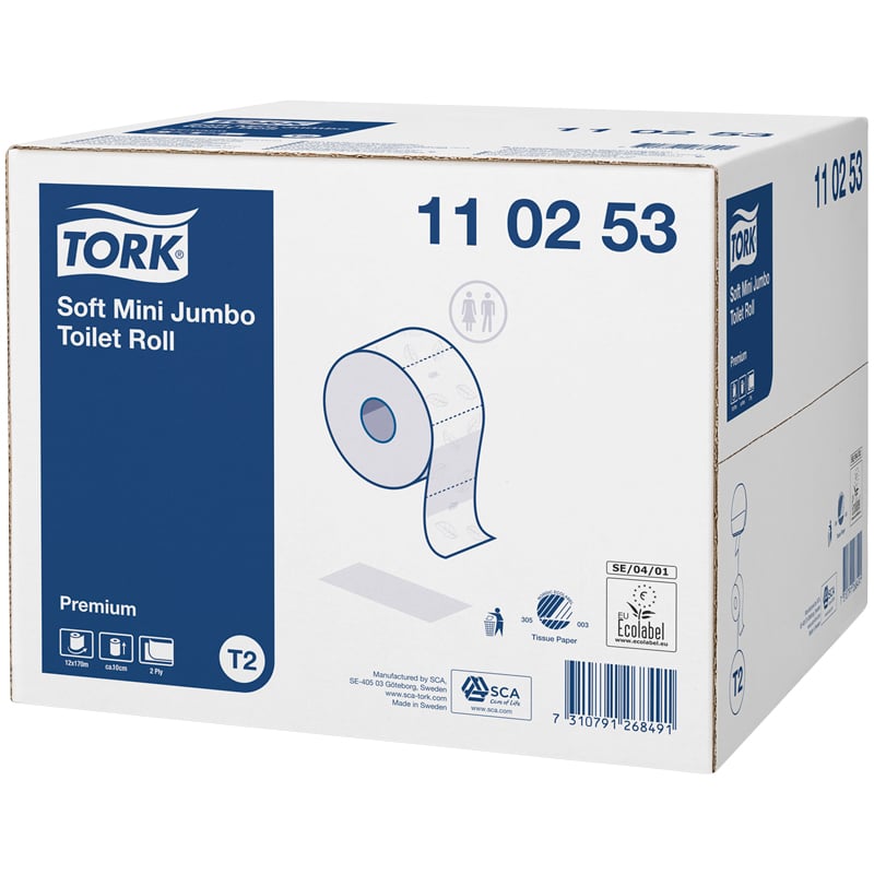 Tork Toalettpapir Premium Mini Jumbo T2 - 1