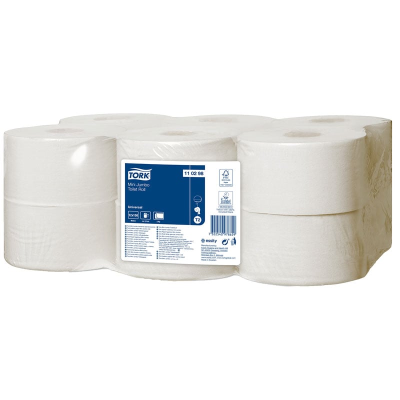 Tork Toalettpapir Universal Mini Jumbo T2 - 1