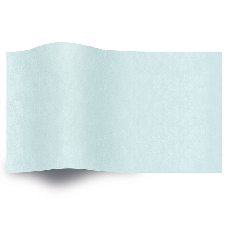 Silkepapir ensfarget Akvamarin - 1