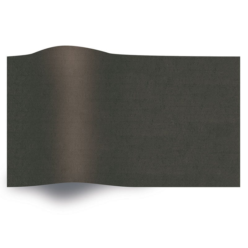 Silkepapir ensfarget sort - 1
