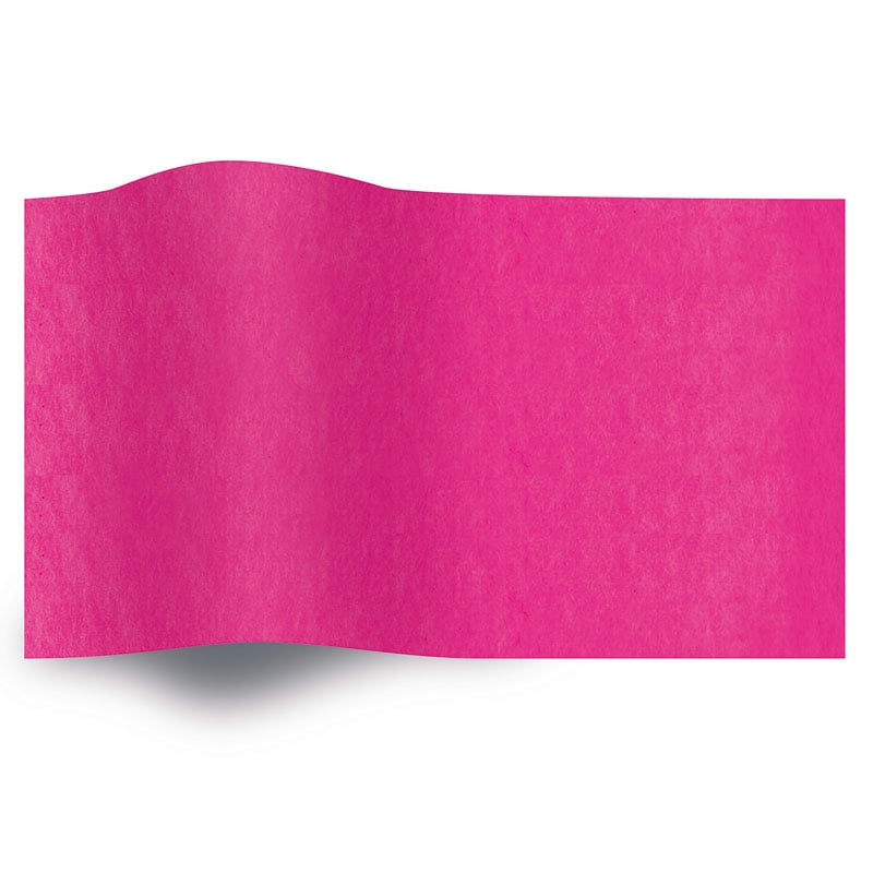 Silkepapir ensfarget Cerise - 1