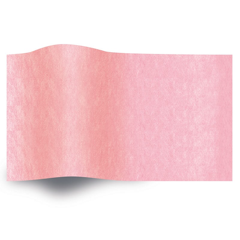 Silkepapir ensfarget Mørkerosa - 1