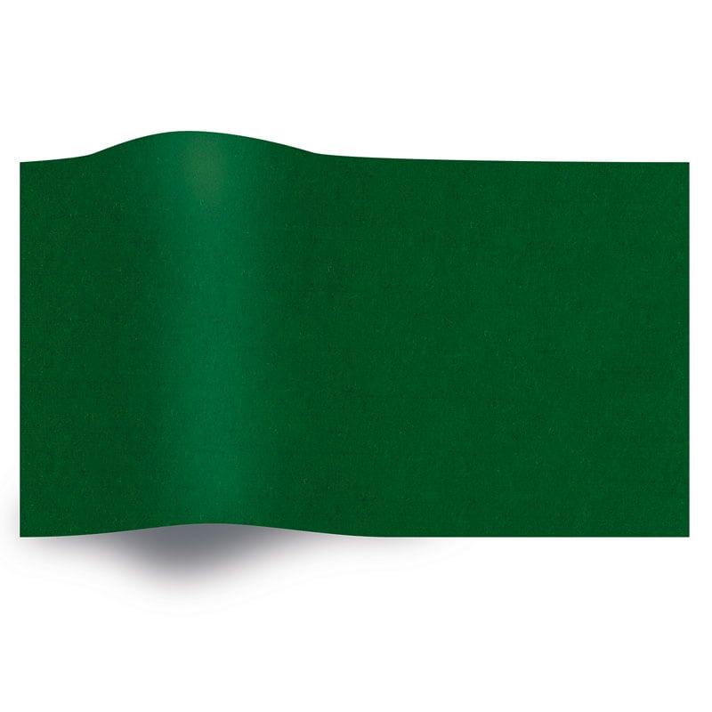 Silkepapir ensfarget Evergreen - 1