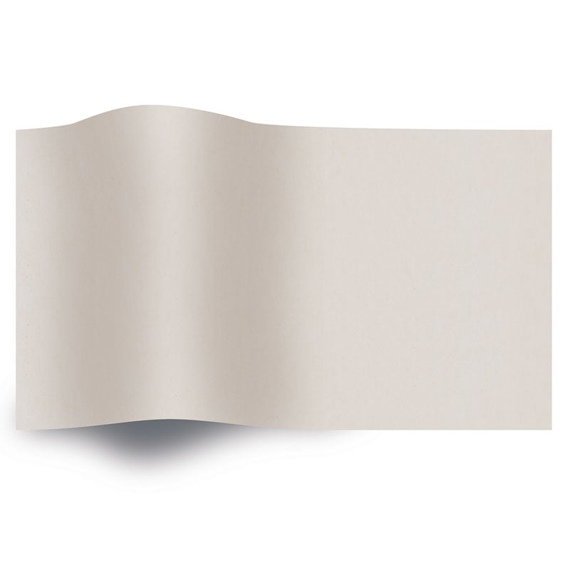 Silkepapir ensfarget Khaki Beige - 1