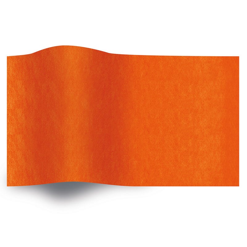 Silkepapir ensfarget Oransje - 1