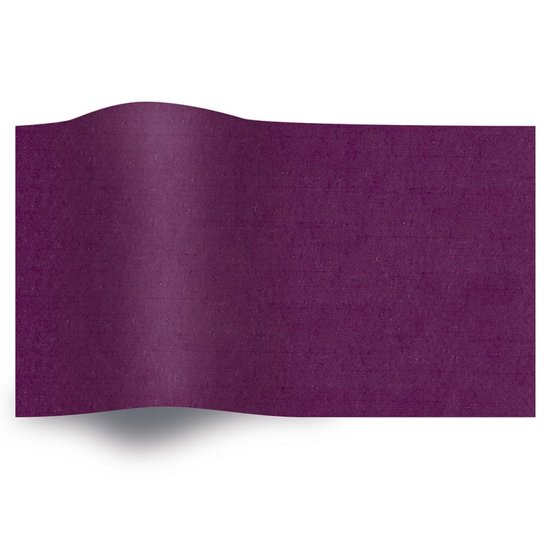 Silkepapir ensfarget Plomme - 1