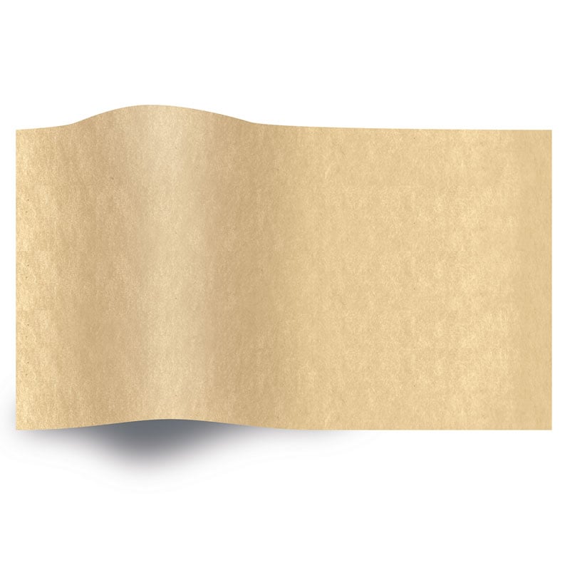Silkepapir ensfarget Tan - 1