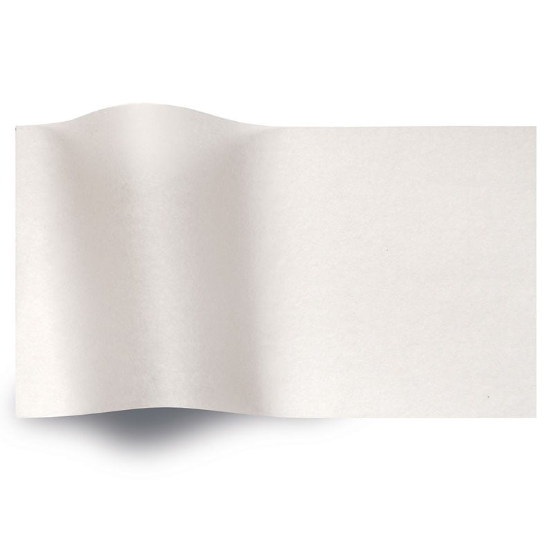 Silkepapir ensfarget Hvit - 1