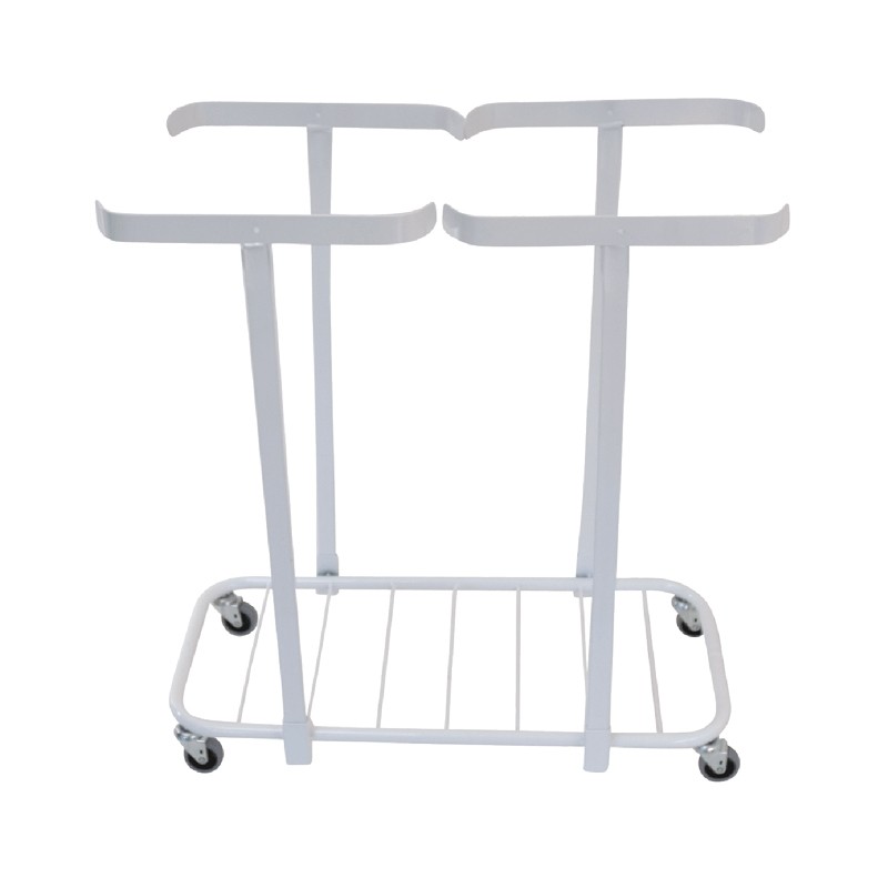 Hykab Søppelsekkholder for 2 stk 125 liters søppelsekker, hvitlakkert - 1