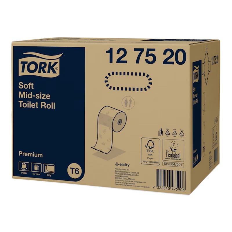Tork Toalettpapir Mid-size Premium, T6 - 2