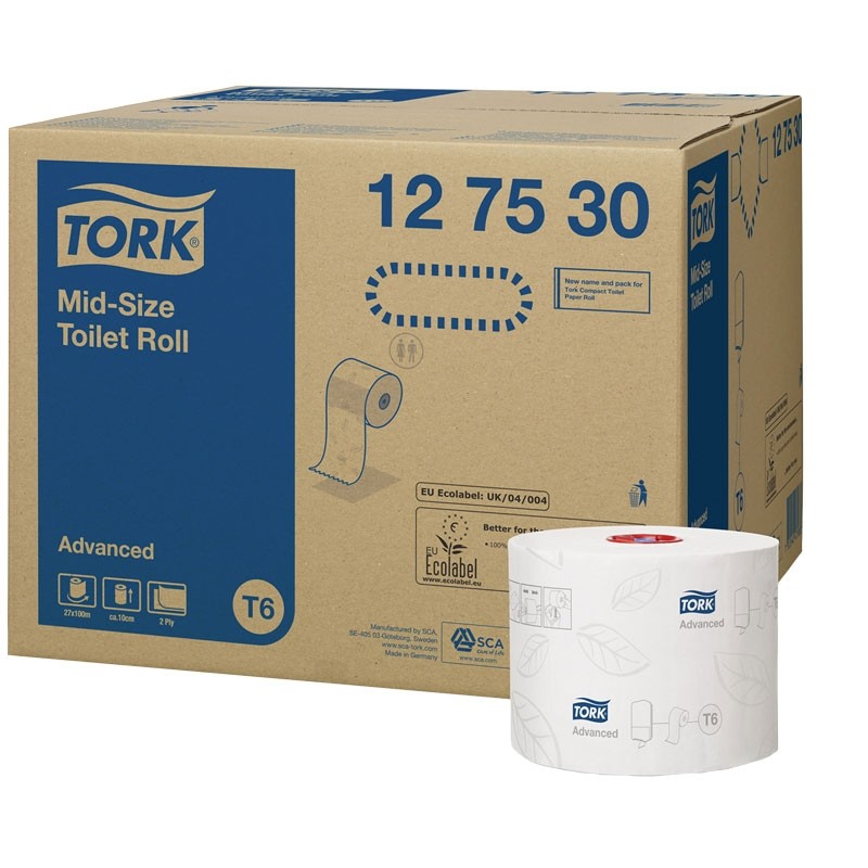 Tork Advanced Toalettpapir Kompakt Auto Shift T6 - 2