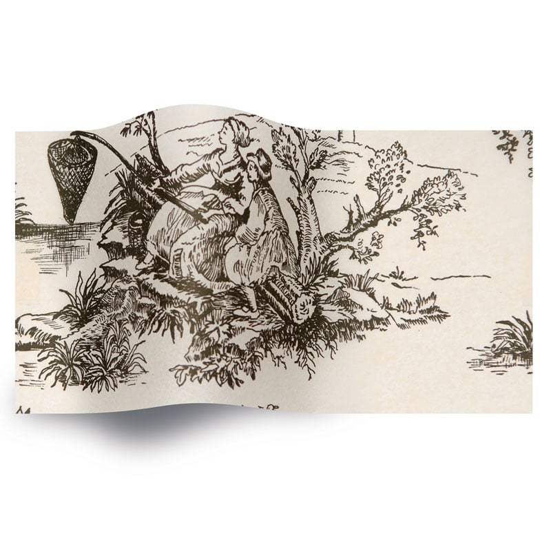 Silkepapir Black Toile - 1