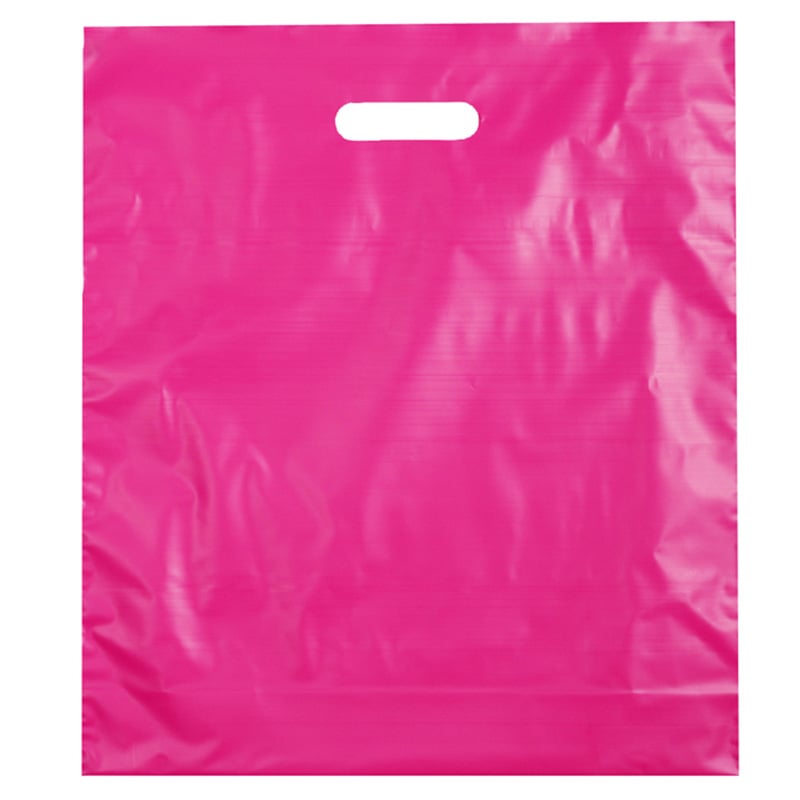 Plastbærepose cerise