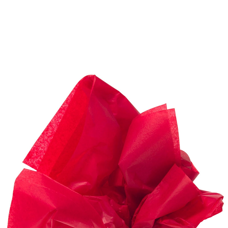 Farget silkepapir "scarlet" - 1