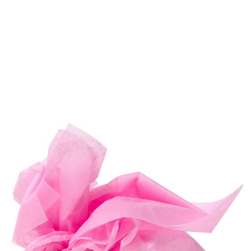 Farget silkespapir pastellrosa - 1