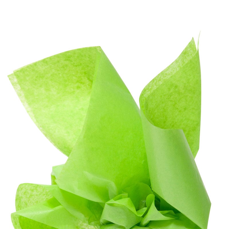 Farget silkespapir lime - 1
