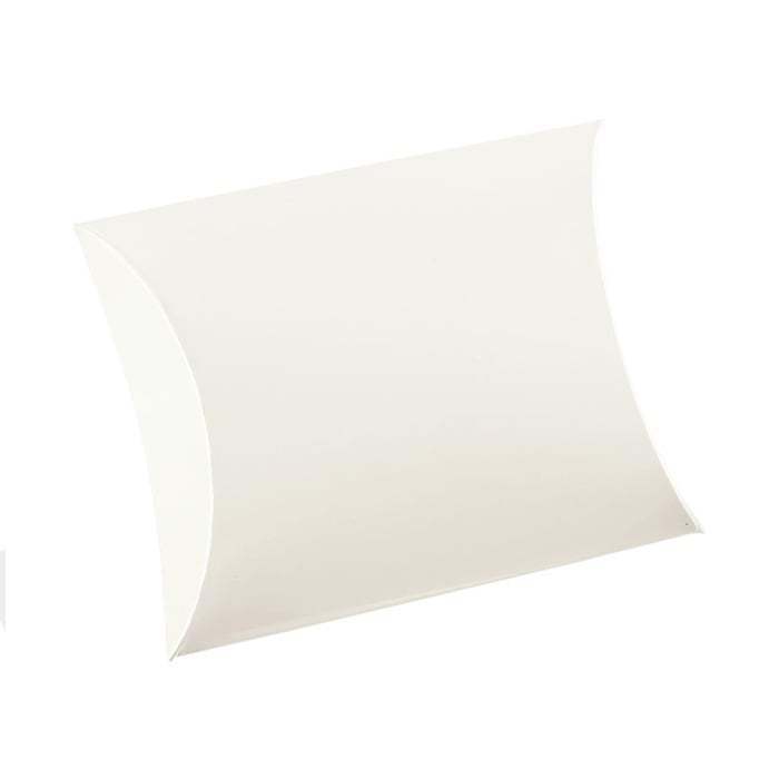 Gaveeske  Flat oval hvit - 1