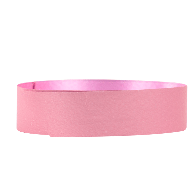 Polybånd matt metallisk rosa - 1