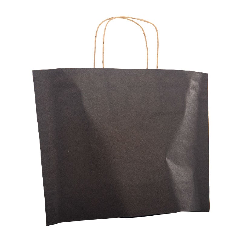 Papirpose Pouch sort  resirkulert papir - 1
