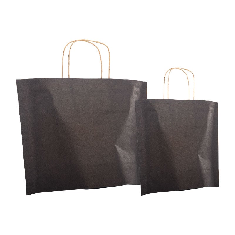 Papirpose Pouch sort  resirkulert papir - 2
