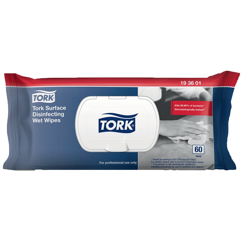 Tork Overflate desinfeksjon våtservietter - 1