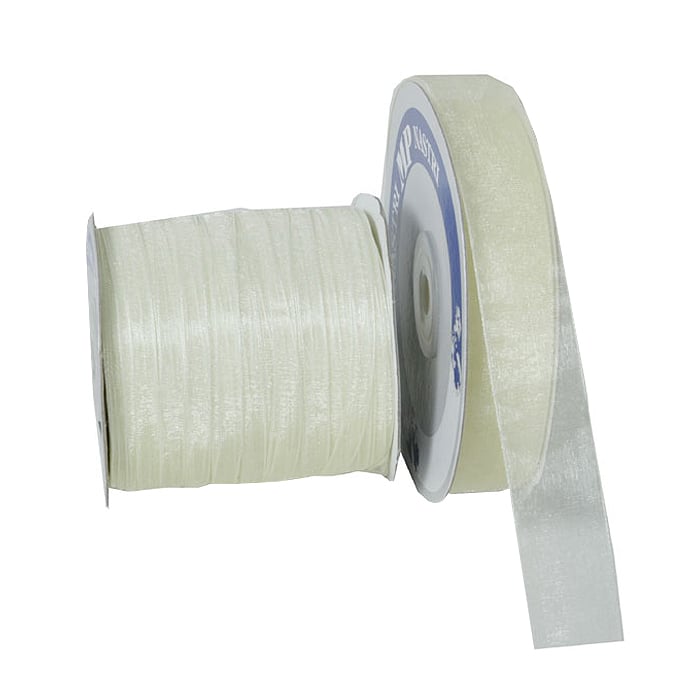 Gavebånd organza krem - 1