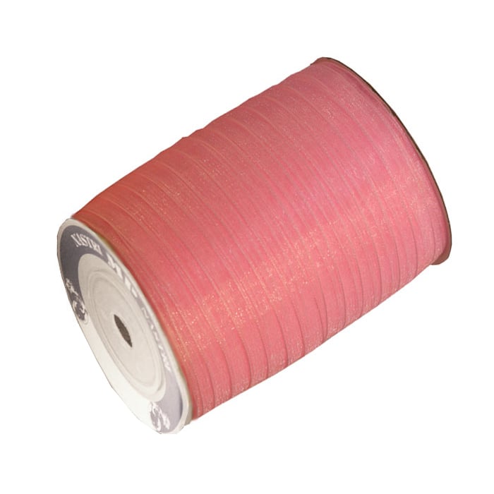 Gavebånd organza rosa - 1