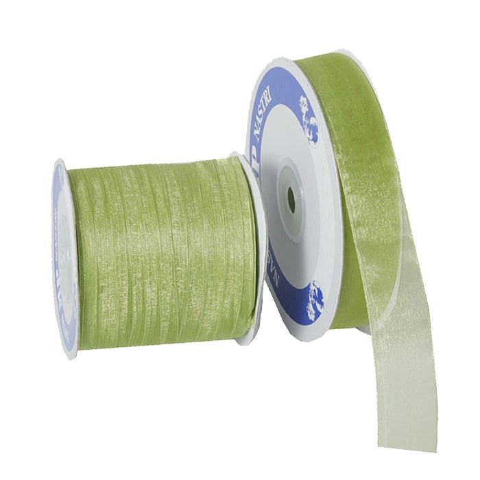 Gavebånd organza olivgrønn - 1