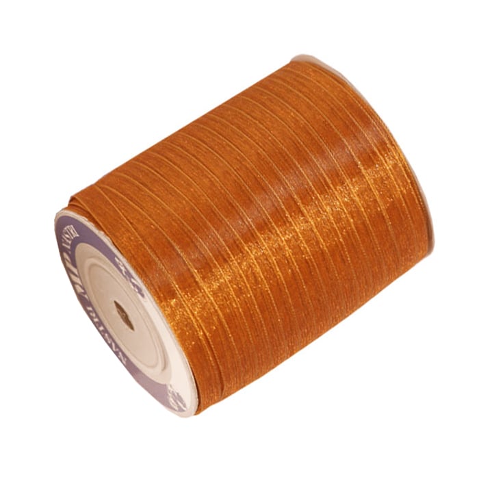 Gavebånd organza oker - 1