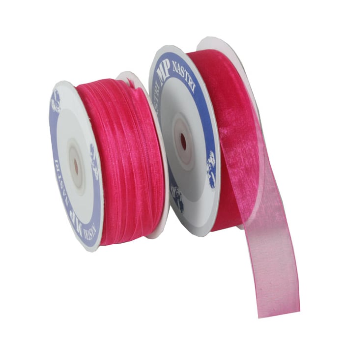 Gavebånd organza cerise - 1