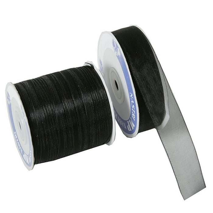 Gavebånd organza sort - 1