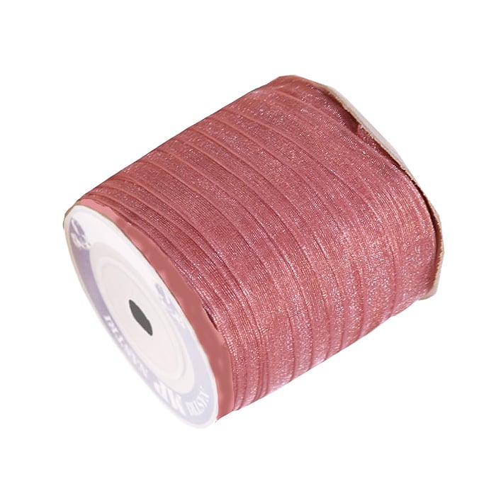 Gavebånd organza gammelrosa - 1