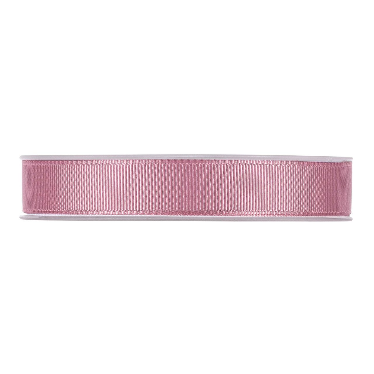 Satengbånd rillet  vintage rosa - 1