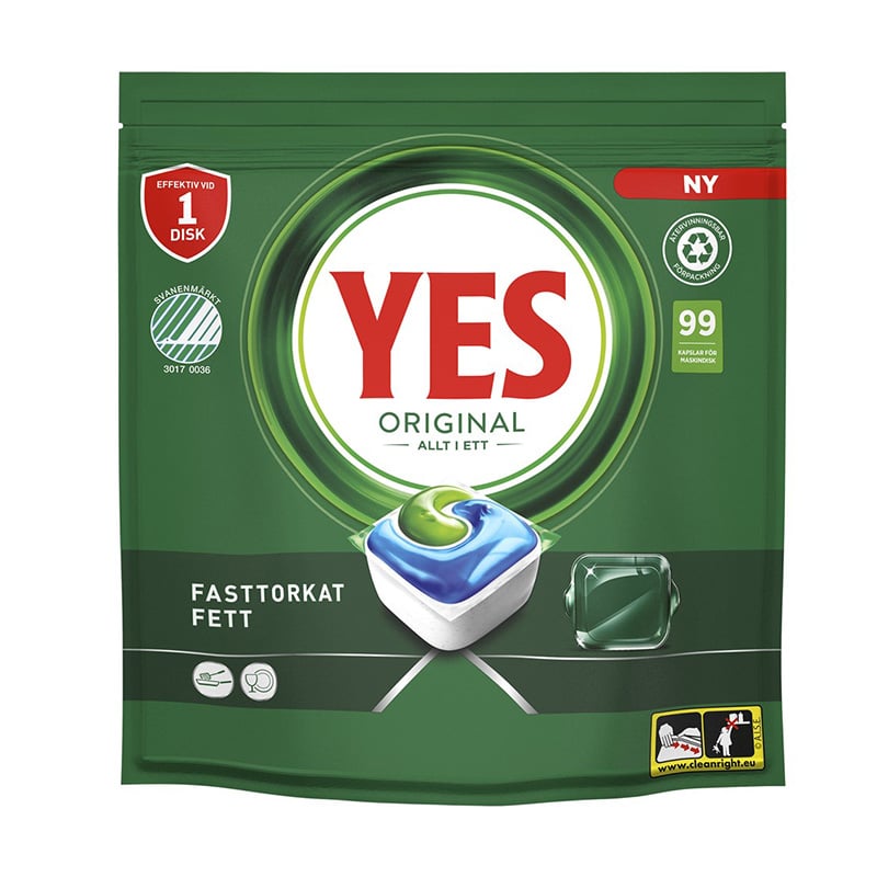 Yes Powerdrops Maskinoppvasktabletter - 1