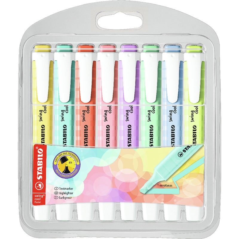 Stabilo Swing Cool Overstrykningspenn Pastell - 6