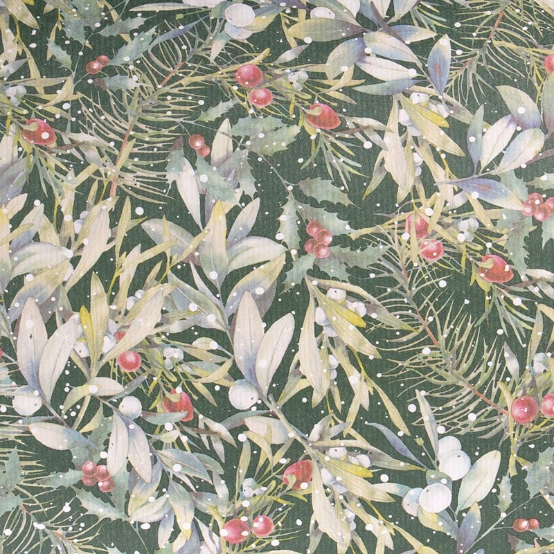 Gavepapir Winter green - 1