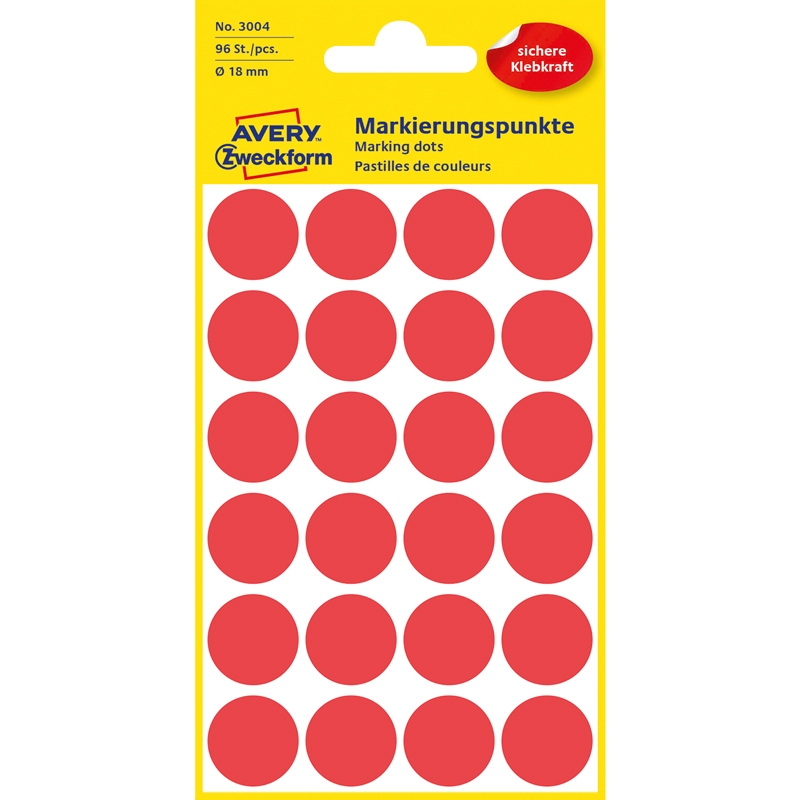 Signaletiketter Ø18 mm - 3
