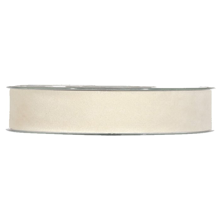 Gavebånd fløyel krem - 1