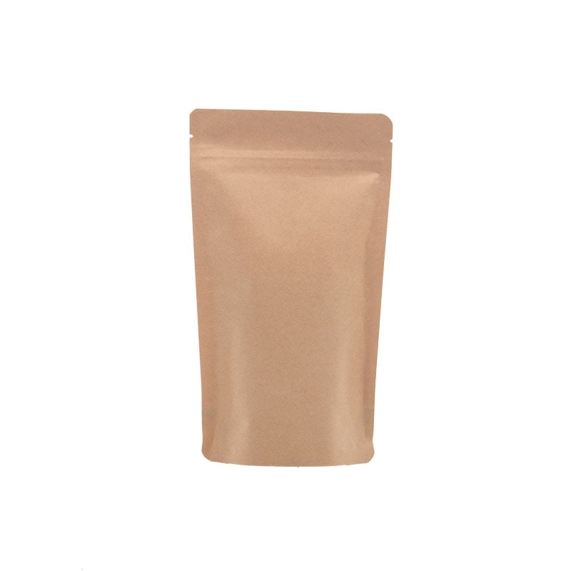 Gjenlukkbar lynlåspose natur kraft/PET/CPP - 4