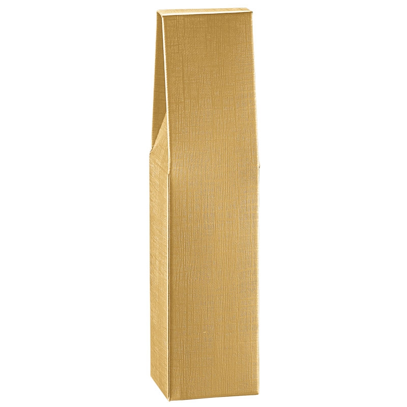 Gaveeske for flasker linpreget gull - 2