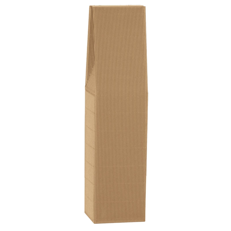 Gaveeske for flasker, bølgepapp natur - 3