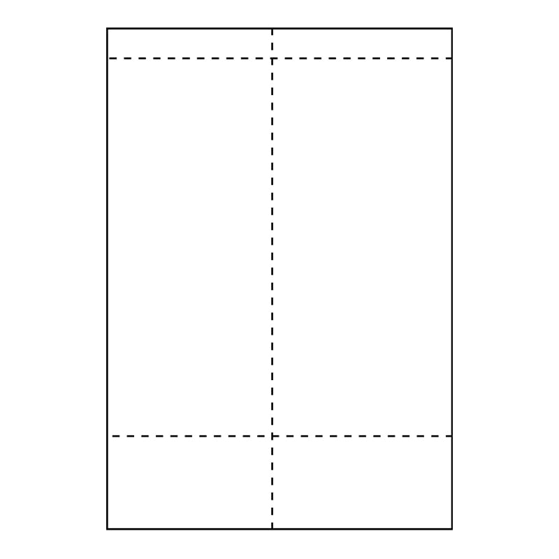 TERMO  fraktetikett laser 105 x 270 mm med kvitteringsdel - 1
