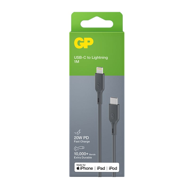 GP Ladekabel USB-C til Apple Lightning - 3