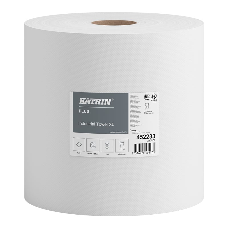 KATRIN Industritørkepapir Plus XL 1-lags - 1