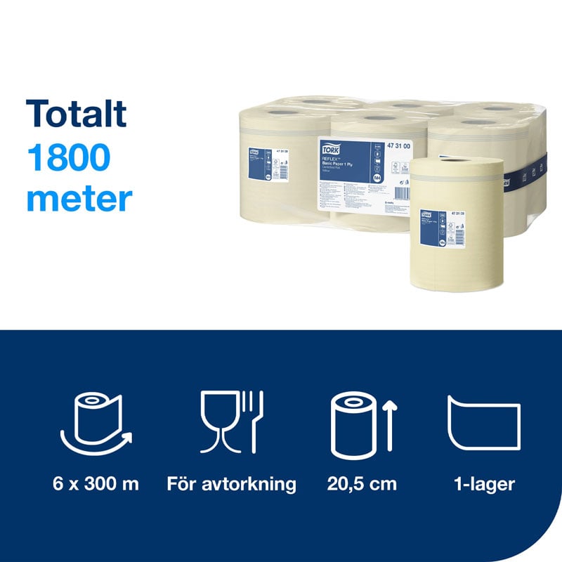 Tork Reflex Basic Papir gul M4 - 2