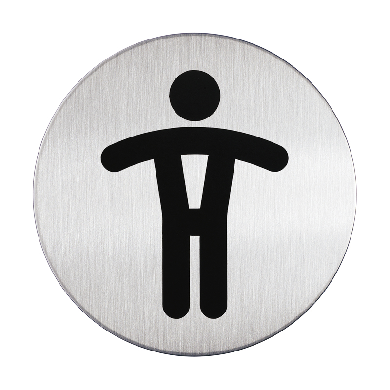 Symbolskilt Rund - WC Herre - 1